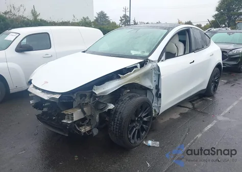 2020 Tesla Model Y Long Range Dual Motor All-Wheel Drive из США, поврежденный, VIN 5YJYGDEE7LF017958